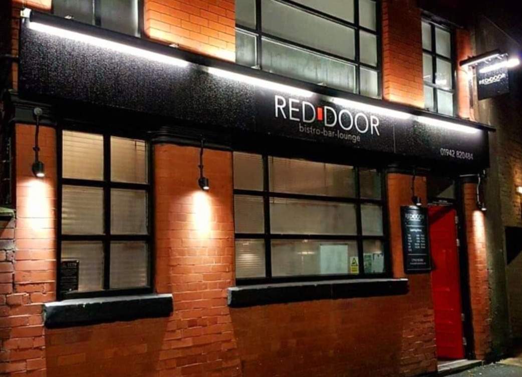 (9) Red Door Bistro at Night Red Door Bistro
